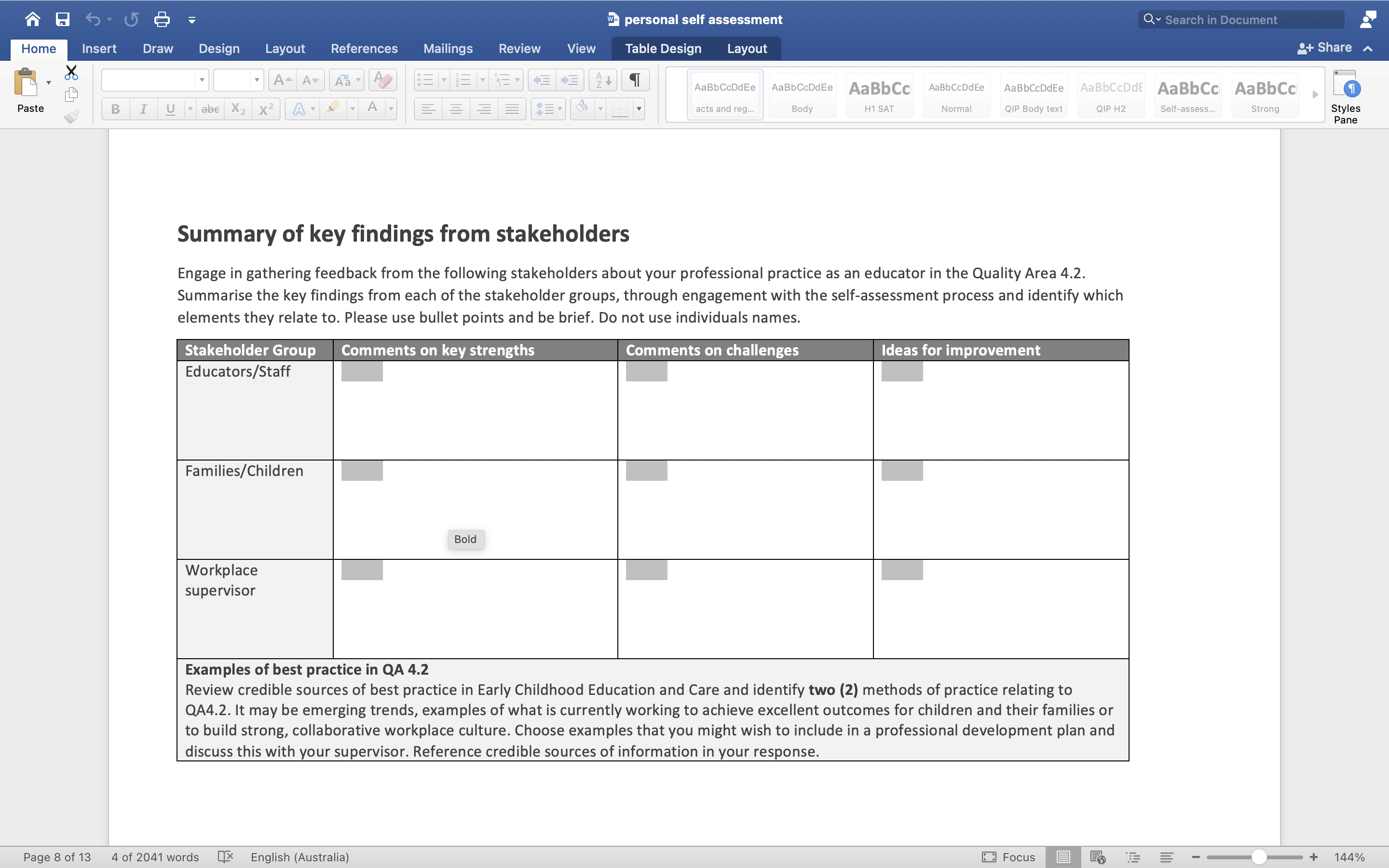 - Home Insert Draw Design Layout A A Aa Paste B I