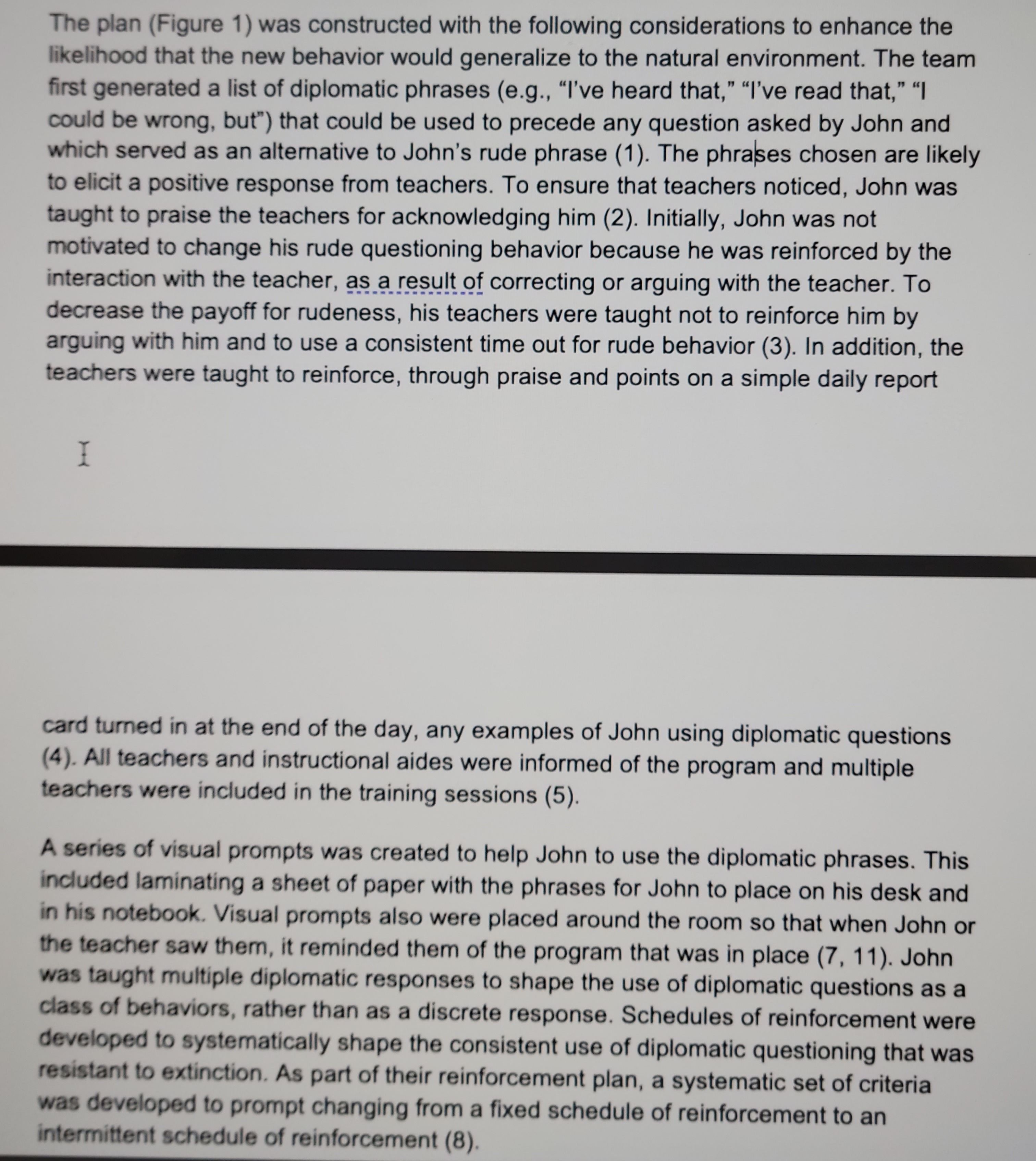 files of the second author) of how a comprehensive plan to facilitate