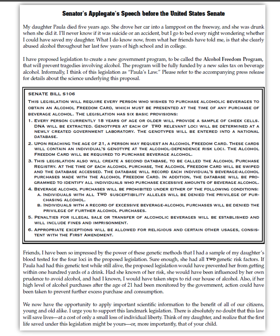Paula. Paula's diary for March 2, 2001 I remember my first drink.