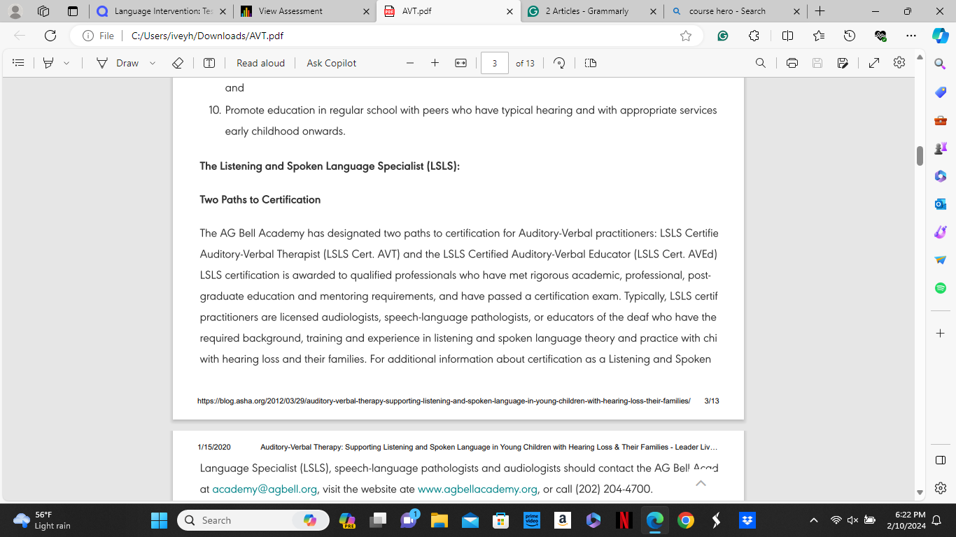 Home > Audiology > Auditory-Verbal Therapy: Supporting Listening and Spoken Language in