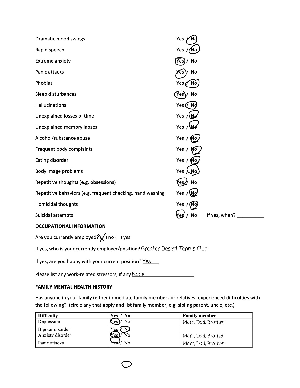 family physician, Dr. Larned (contact information on file.) Staniel is a 19-yeard