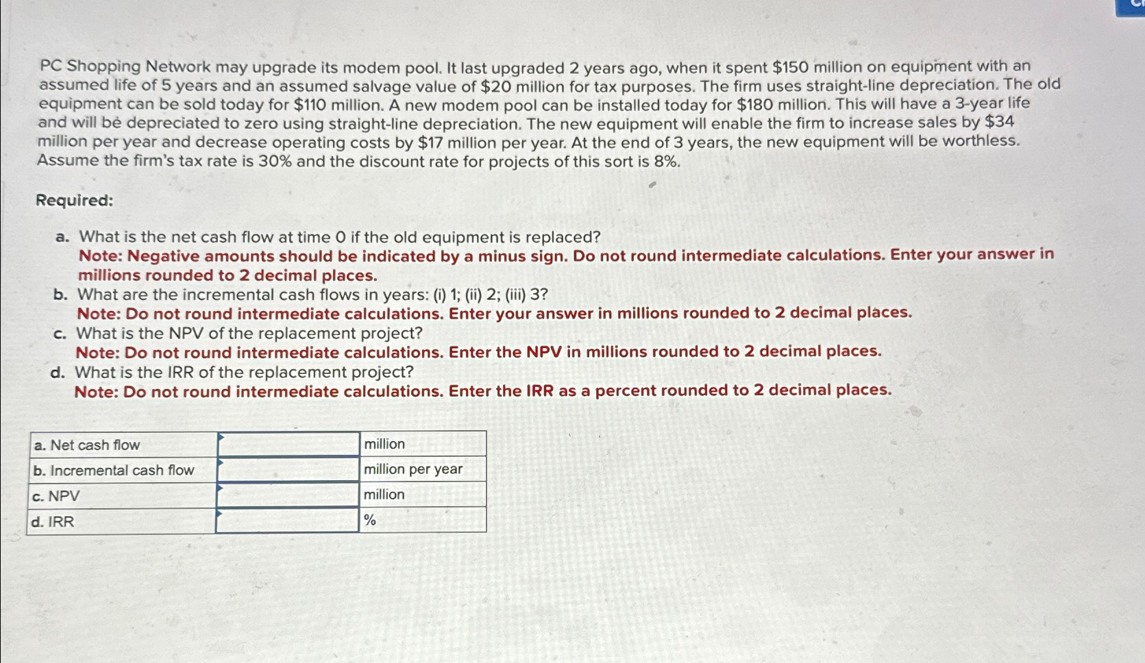 PC Shopping Network may upgrade its modem pool. It last upgraded 2