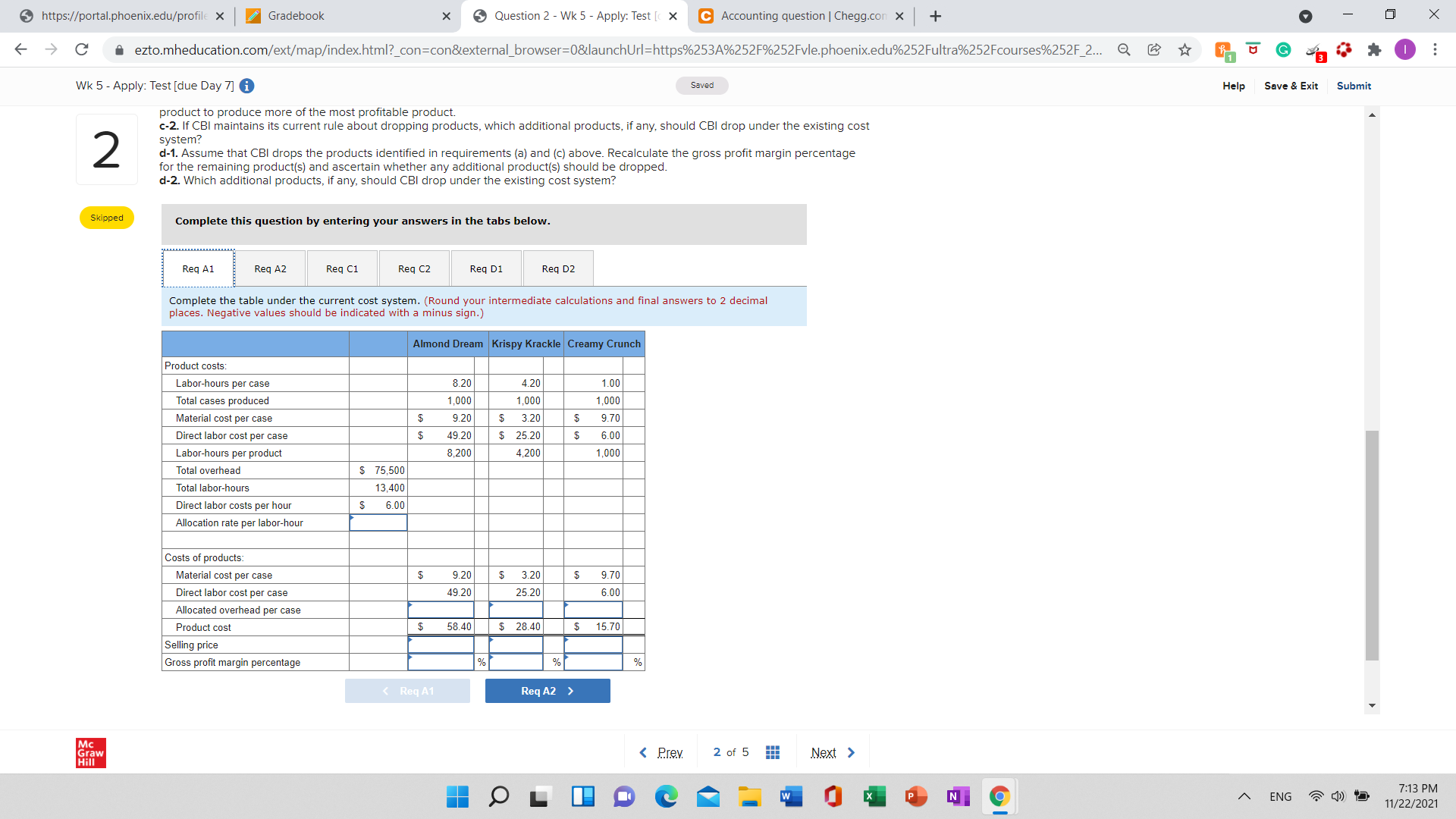 [due Day 7] i Saved 2 Skipped Chocolate Bars, Inc. (CBI), manufactures
