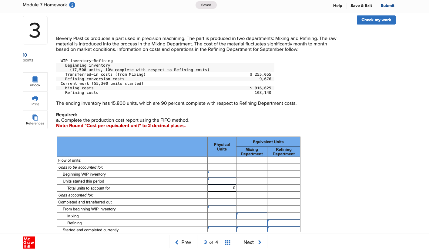 Help Save & Exit Submit Module 7 Homework i Saved 3 Beverly