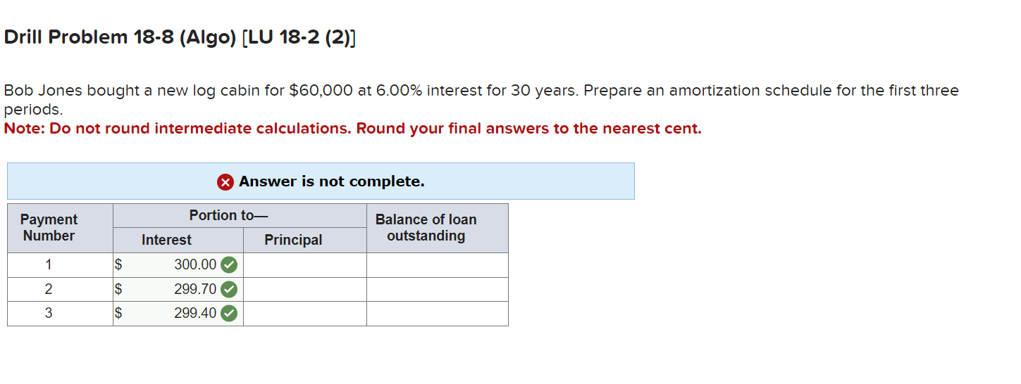 Drill Problem 18-8 (Algo) [LU 18-2 (2)] Bob Jones bought a new