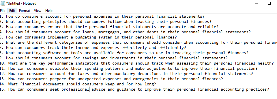 *Untitled - Notepad - File Edit Format View Help 1. How do