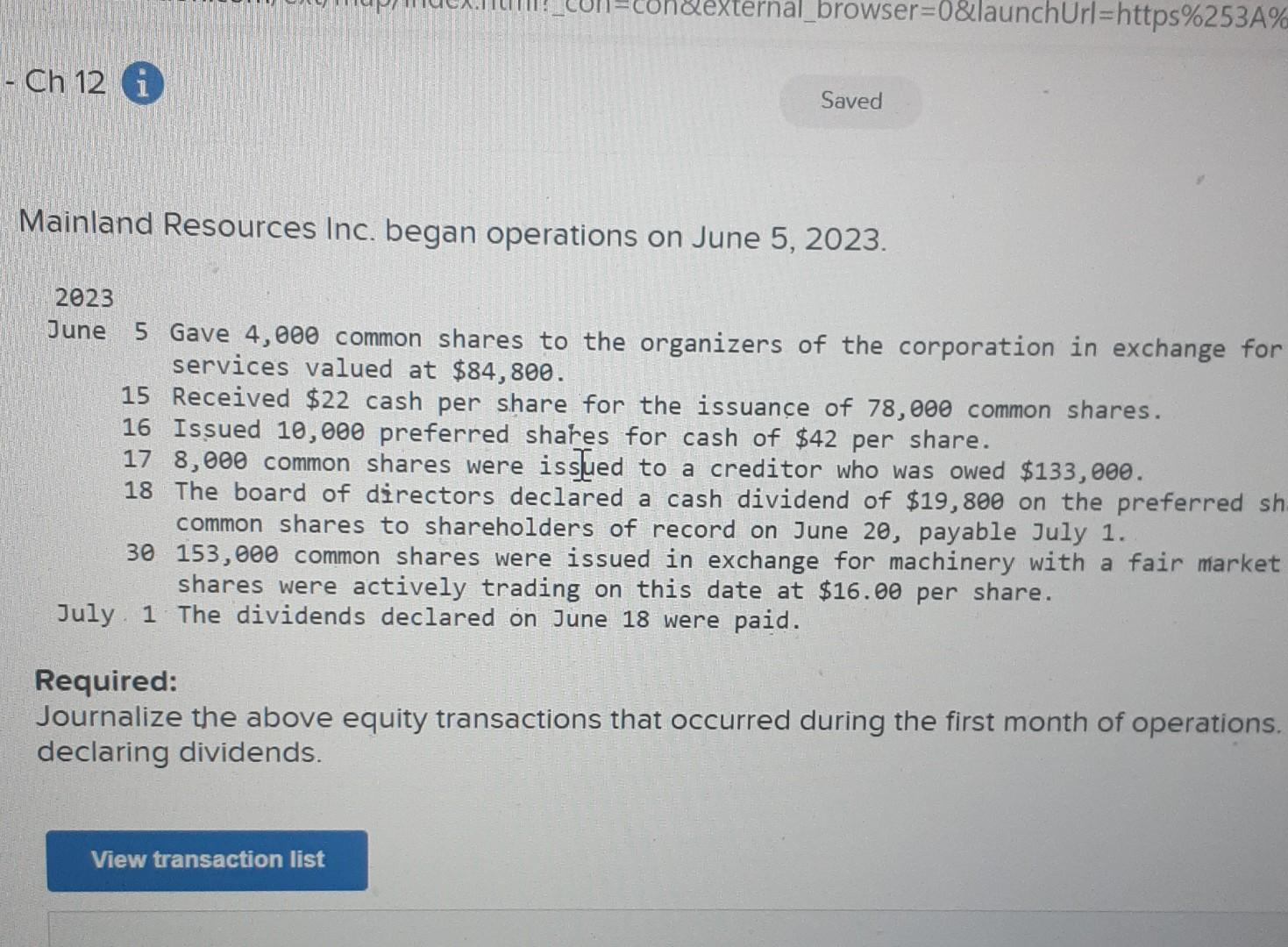 - Ch 12 i &external_browser=0&launchUrl=https%253A% Saved Mainland Resources Inc. began operations on