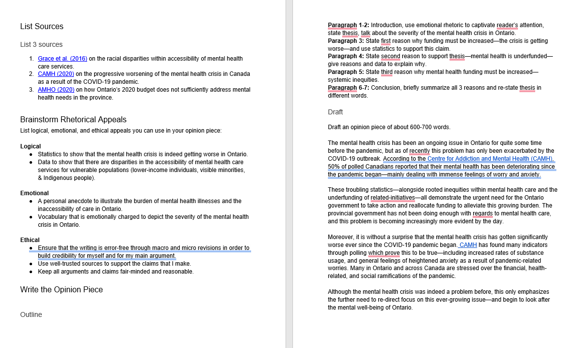 12: Opinion Piece Set the Foundations Identify Type Op-ed State Issue, Thesis