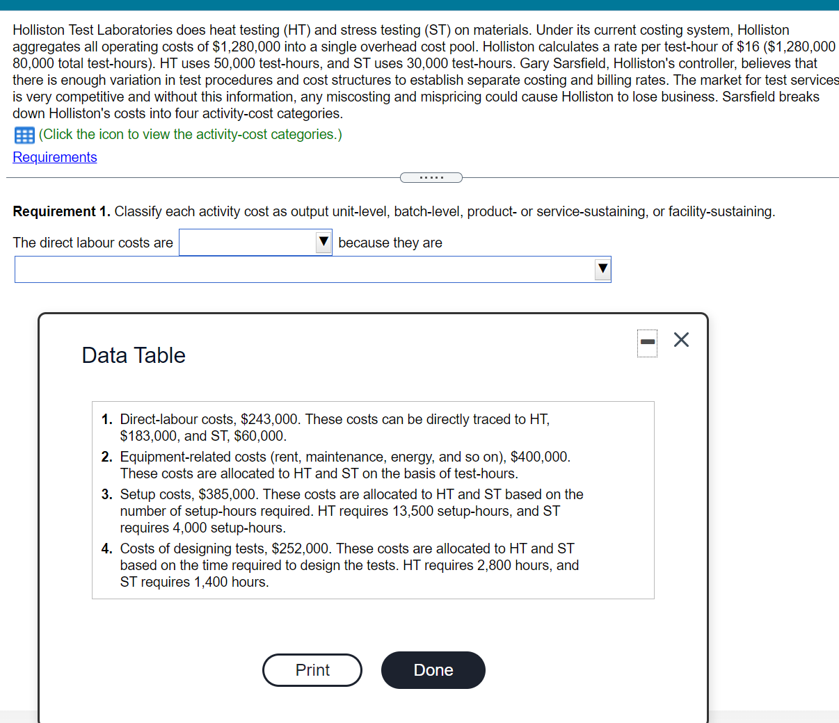 Holliston Test Laboratories does heat testing (HT) and stress testing (ST) on