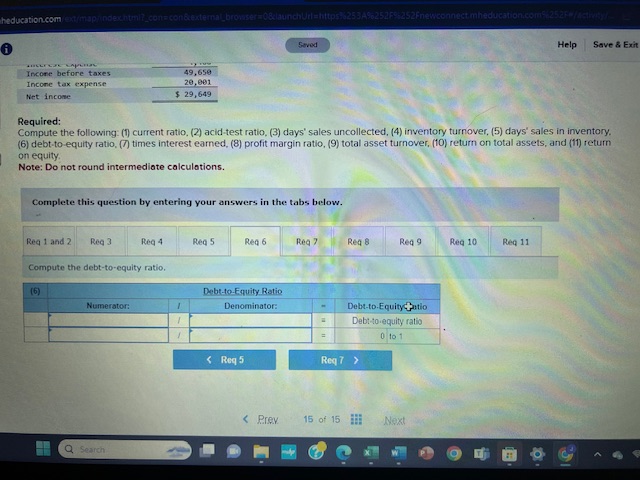 statements of Cabot Corporation follow. (All sales were on credit; selected balance