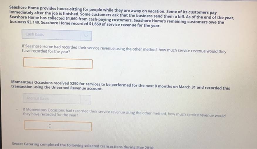 Accrual basis Activity 1.c-Identifying Differences between Cash and Accrual Basis Read each