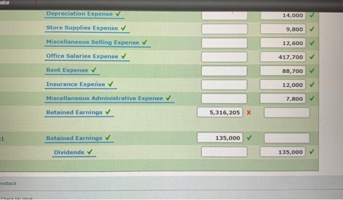 to the general ledger you created in part 1. Indicate closed accounts