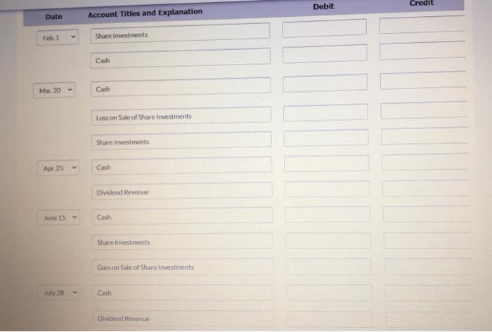 shares (2% ownership) of Becker Company for 32.00 per share. On March