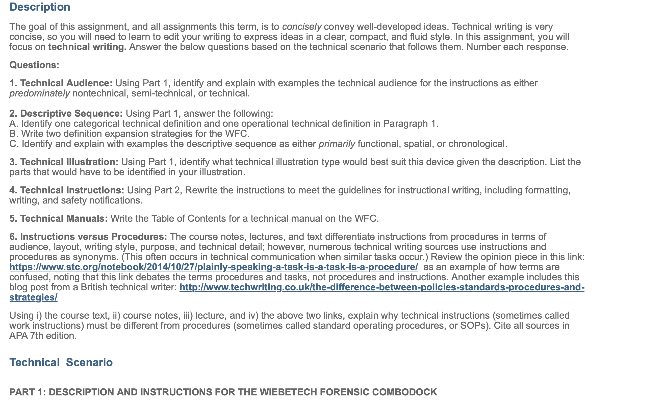 to six pages, double-spaced, excluding References page). Format: Standard one-inch margins, page