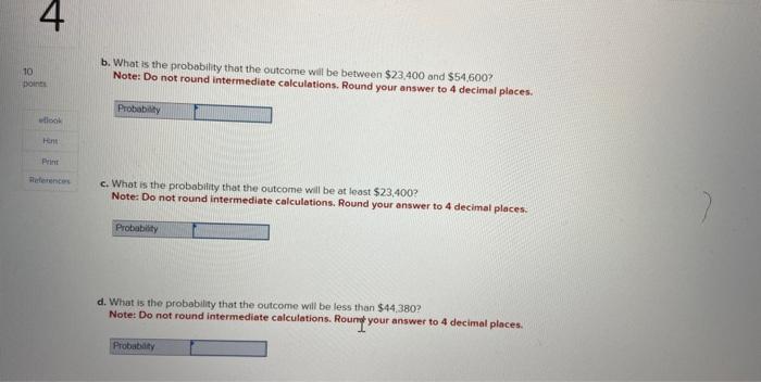 normal curve distribution [LO13-4] When returns from a project can be assumed