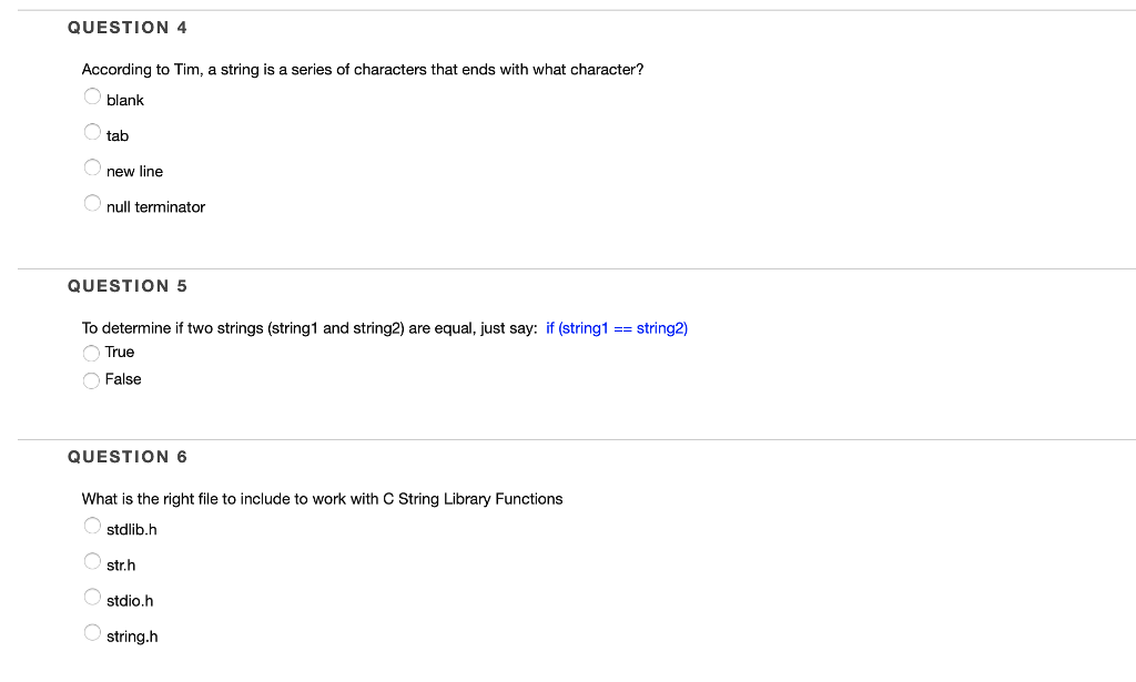 '\1' QUESTION 2 What is the right include file to include when