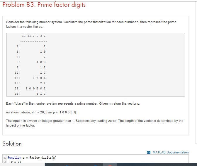 Problem 83. Prime factor digits Consider the following number system. Calculate the