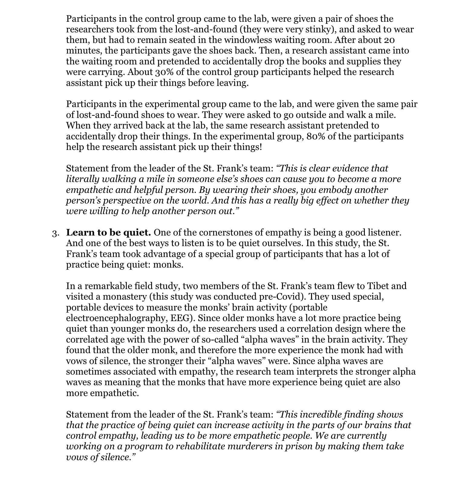 returning to our six principles of scientific thinking. The six principles of