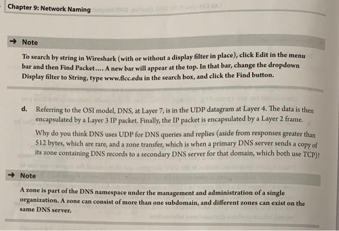 Chapter 9: Network Naming 20 de Note To search by string in