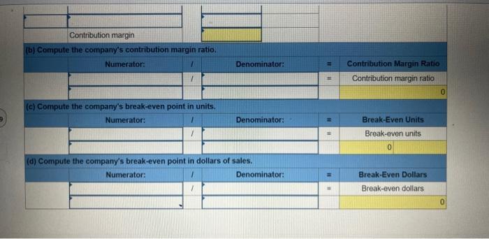 manufactures a single product that sells for $200 per unit and whose