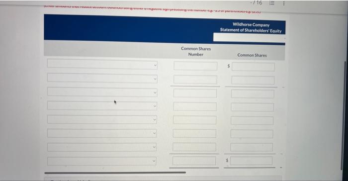 relates to Wildhorse Company, a Canadian public corporation traded on the Toronto