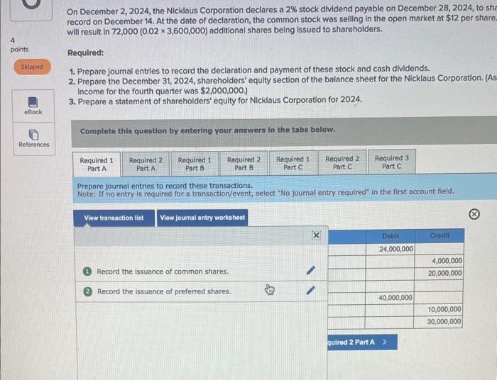 In late 2023, the Nicklaus Corporation was formed. The corporate charter authorizes