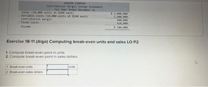 following information applies to the questions displayed below] Hudson Company reports the