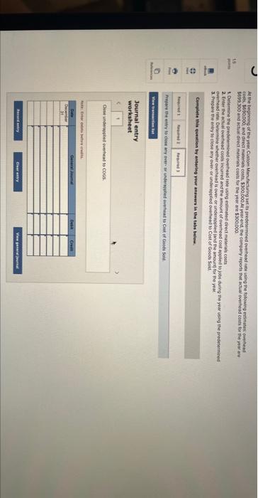 closing over- or underapplied overhead LO P4 At the beginning of the