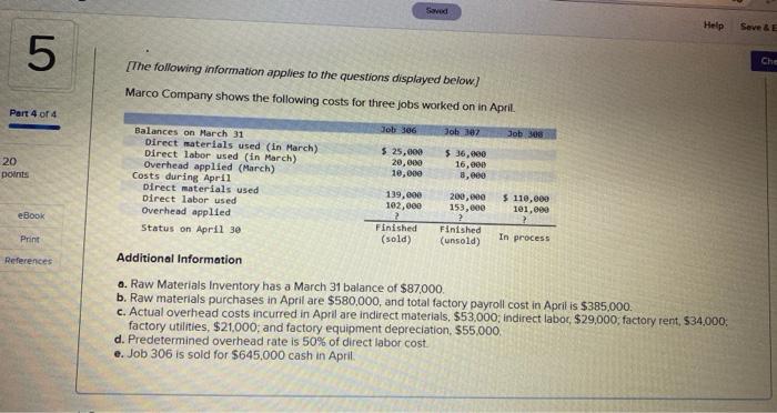 Saved Help Seve & E 5 Part 4 of 4 20 points