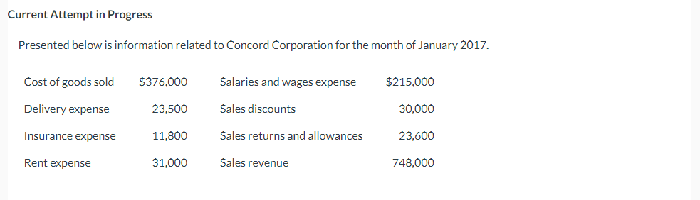 Current Attempt in Progress Presented below is information related to Concord Corporation