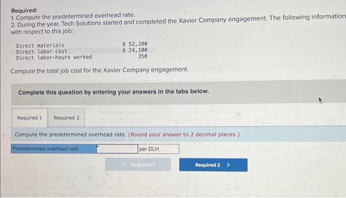 is $21.00 per direct labor-hour and its direct labor wage rate is