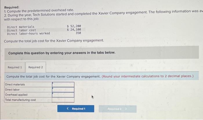 $11.00 per hour. The following information pertains to Job A-500: Direct materials