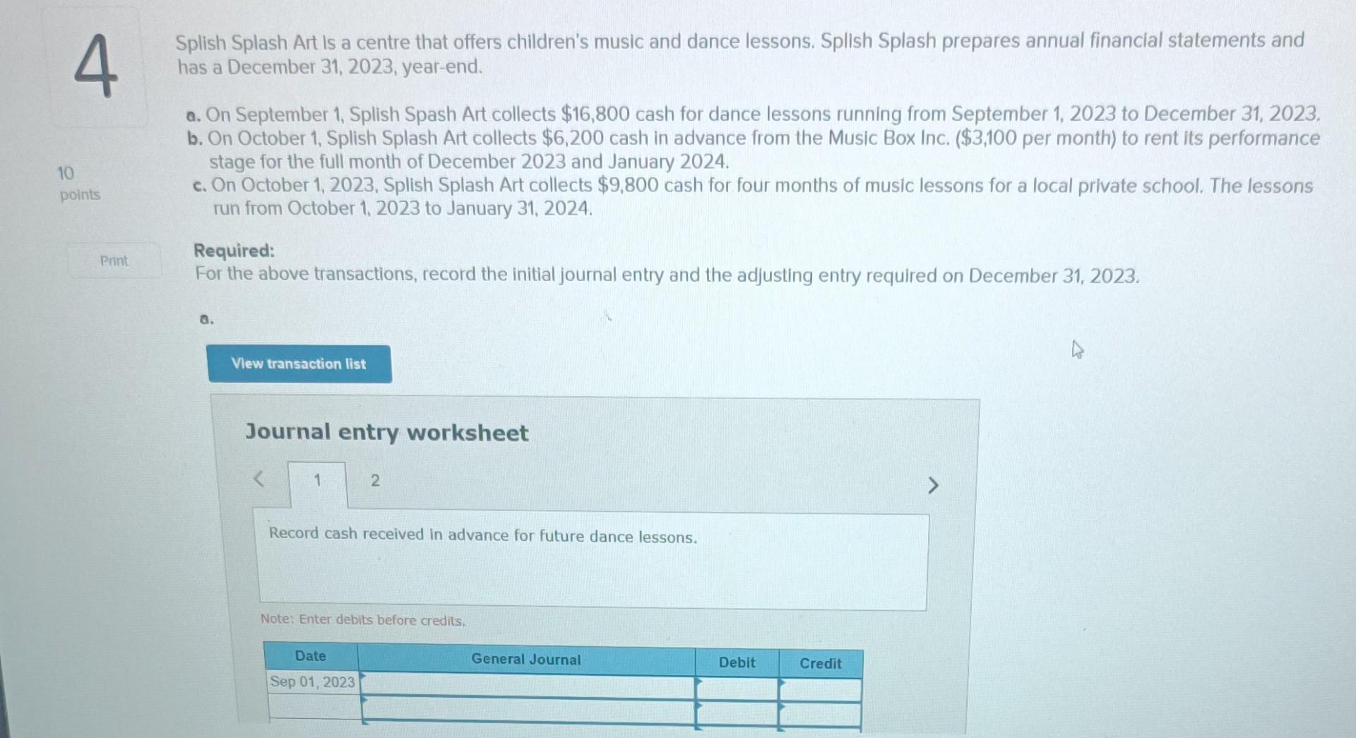 10 4 points Print Splish Splash Art Is a centre that offers