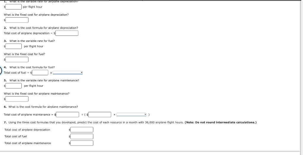 use of three different resources for Fly High Airlines occurred in July