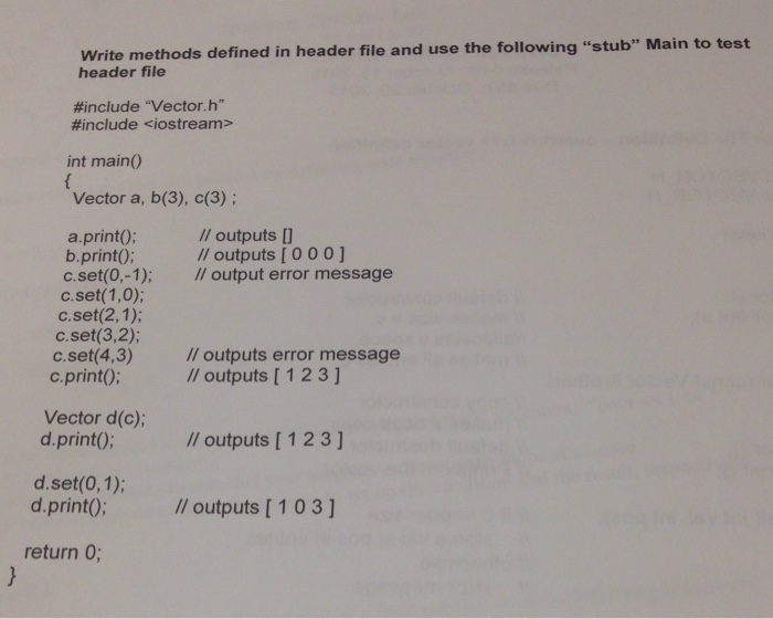 class Vector { public: Vector (): Vector (int s); Vector (const Vector