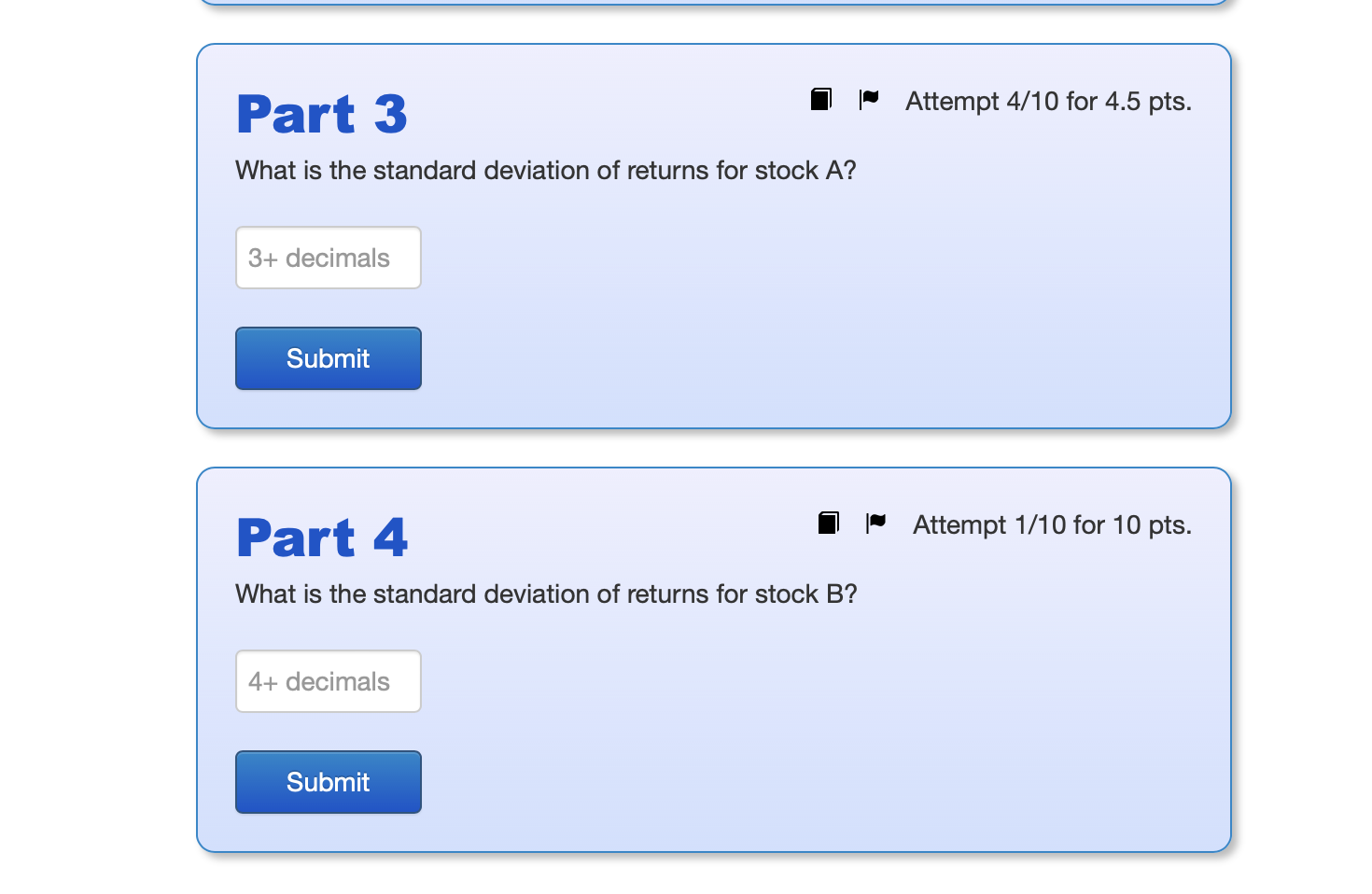 given different states of the economy: State (s) Probability E(ra,s) E(rb,s) Recession