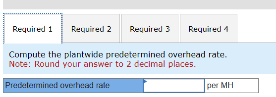 LO3-3] Moody Corporation uses a job-order costing system with a plantwide predetermined