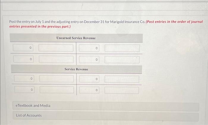 pays $12.480 to Marigold Insurance Co. for a 2-year insurance contract. Both