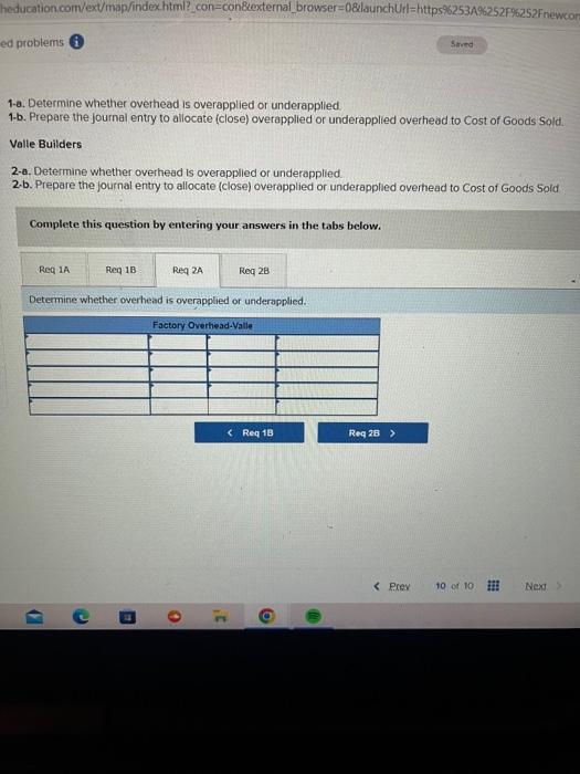 47,000 88,000 105,000 Saved Overhead applied Star Promotions 1-a. Determine whether overhead