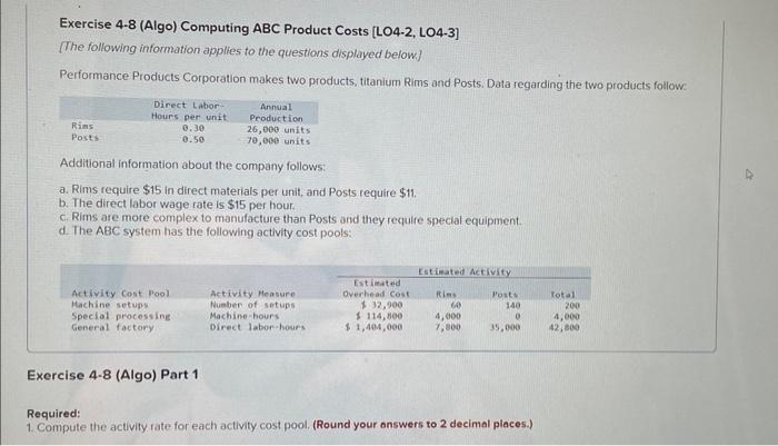 management Board etching General factory Required: Activity Measure Direct labor-hours. Number of