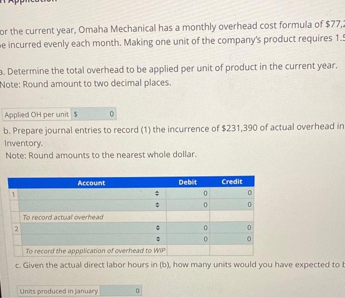 of $77,220 + $6 per direct labor hour. The firm's current year