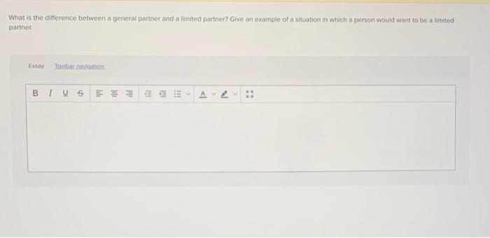 What is the difference between a general partner and a limited partner?