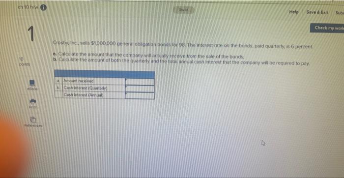 ch 10 h/wi 10 points Help Save & Exit Subr Check my