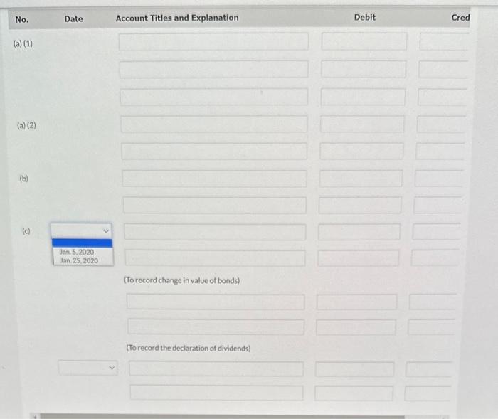 sheet accounts of Bonita Corporation on December 31, 2019. Current assets $530,000