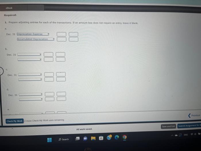 stores. The following data have been collected to aid in the preparation