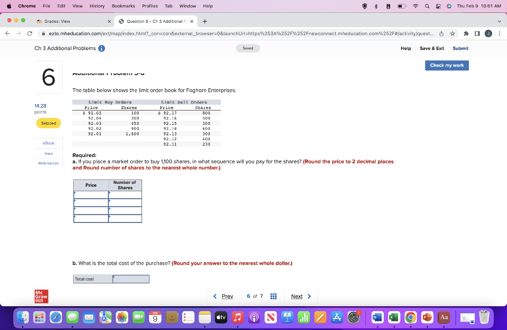 Chrome File Edit View History Bookmarks Profiles Tab Window Help Th Grades: