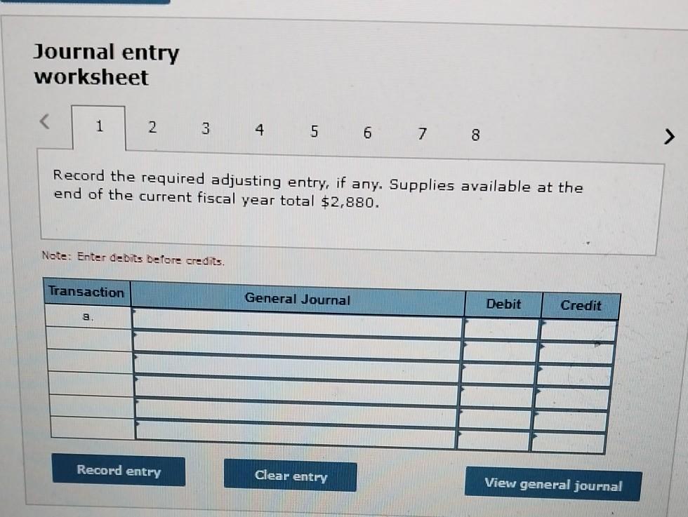 Number Account Title 131 Cash 126 Supplies 128 Prepaid insurance 167 168