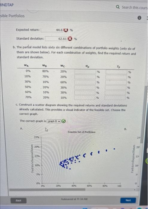 Ch03 P07 Build a Model.xlsx. Following is information for the required returns
