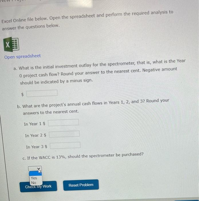 purchase of a proposed spectrometer for the R&D department. The base price