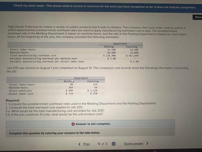 Check my work mode: This shows what is correct or incorrect for